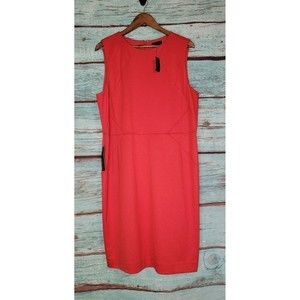 NWT The Limited Womens Coral/Red Sheath Lined Dress Size 18